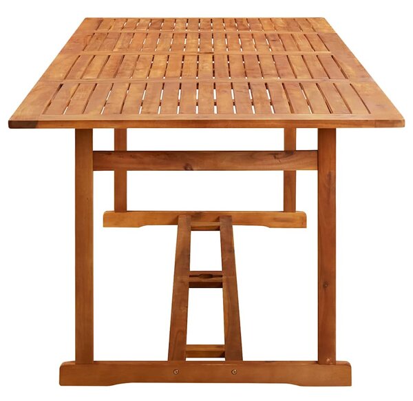 Zahradní jídelní stůl 220 x 90 x 75 cm masivní akáciové dřevo 315946