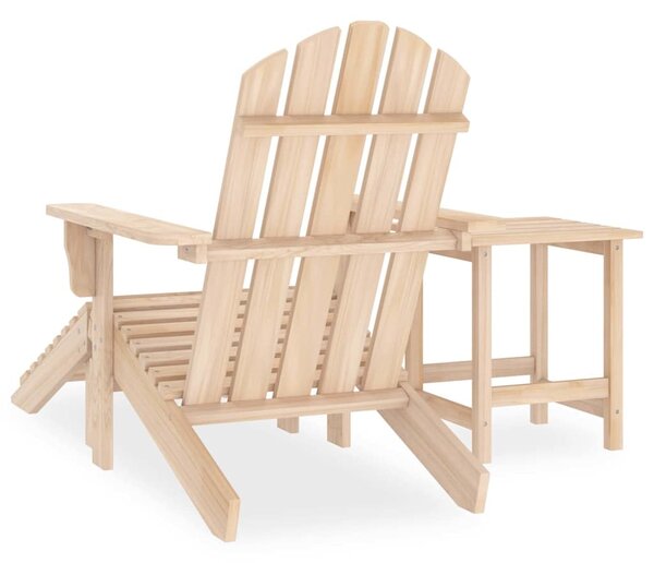 Zahradní židle Adirondack s podnožkou a stolkem masivní jedle 315932