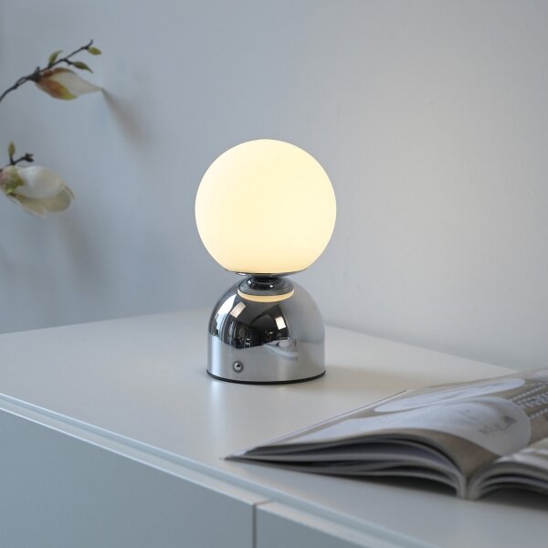 Schöner Wohnen 19218-17 - LED Stm. stolní lampa RUDI LED/1,2W/5V lesklý chrom