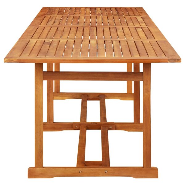 Zahradní jídelní stůl 280 x 90 x 75 cm masivní akáciové dřevo 315947
