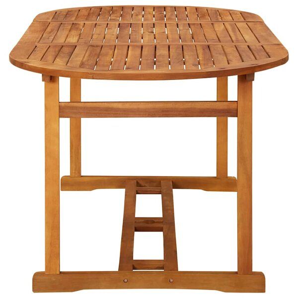 Zahradní jídelní stůl 180 x 90 x 75 cm masivní akáciové dřevo 315948