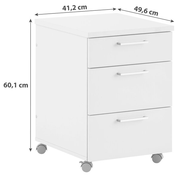 POJÍZDNÝ KONTEJNER, 41,2/60,1/49,6 cm MID.YOU - Online Only kancelářský nábytek, Online Only