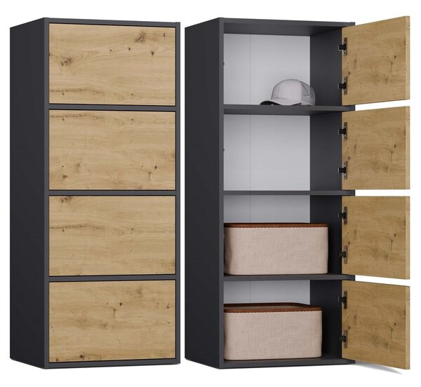 TP Living Komoda Alma 50 cm antracit/dub artisan