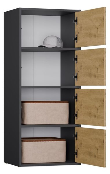 TP Living Komoda Alma 50 cm antracit/dub artisan