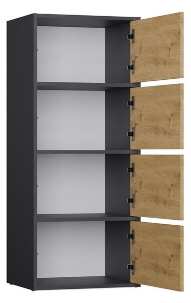 TP Living Komoda Alma 50 cm antracit/dub artisan