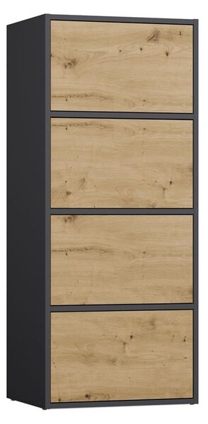 TP Living Komoda Alma 50 cm antracit/dub artisan