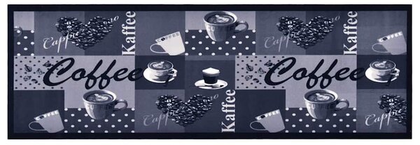 Kuchyňský koberec pratelný Coffee modrý 60 x 180 cm 315968