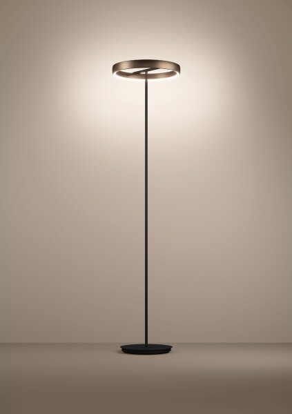 Eglo 390452 - LED Stm. stojací lampa TRABUCO 2xLED/19W/230V 2200-6500K hnědá