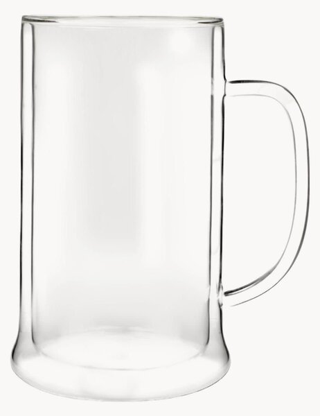 Sada sklenic na pivo z borosilikátového skla Amo, 2 díly
