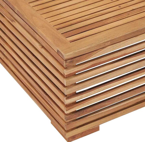 Set zahradního stolu a podnožky tmavě šedá poduška masivní teak 316042