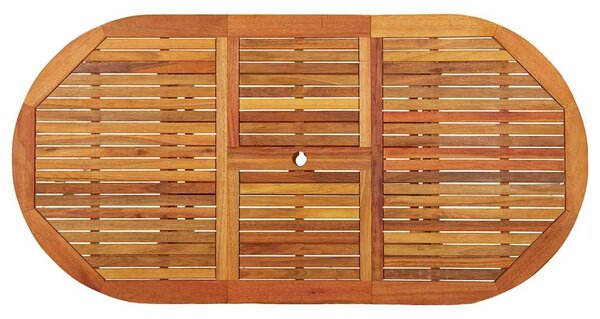 Zahradní stůl 200 x 100 x 75 cm masivní eukalyptové dřevo 316068