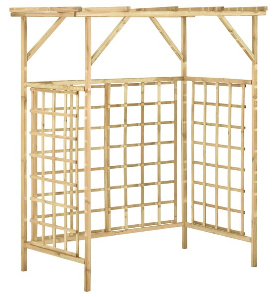 Zahradní pergola pro dvě popelnice impregnované borové dřevo 316063