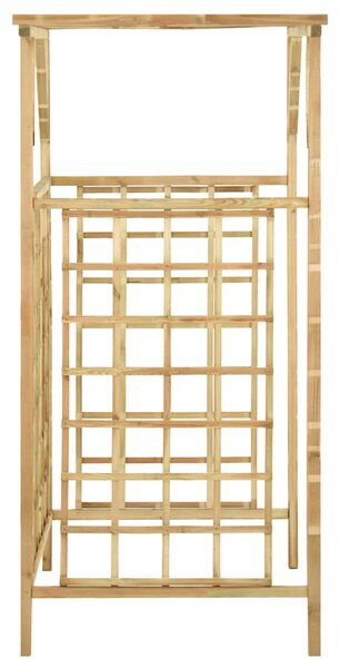Zahradní pergola pro dvě popelnice impregnované borové dřevo 316063