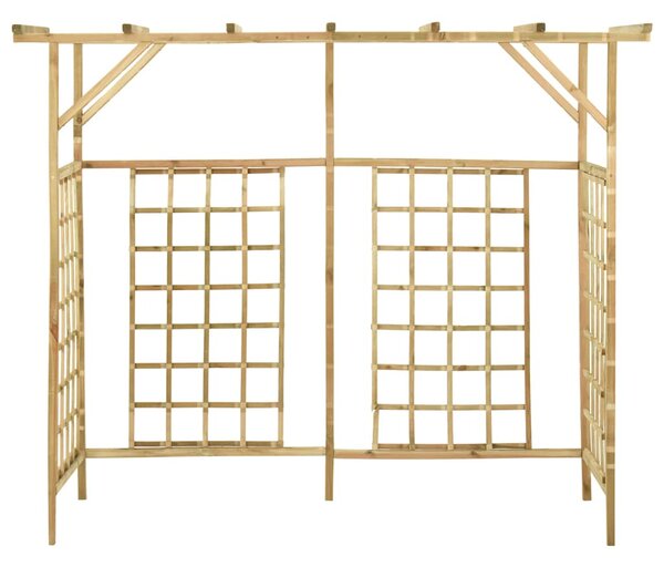 Zahradní pergola pro tři popelnice impregnované borové dřevo 316064