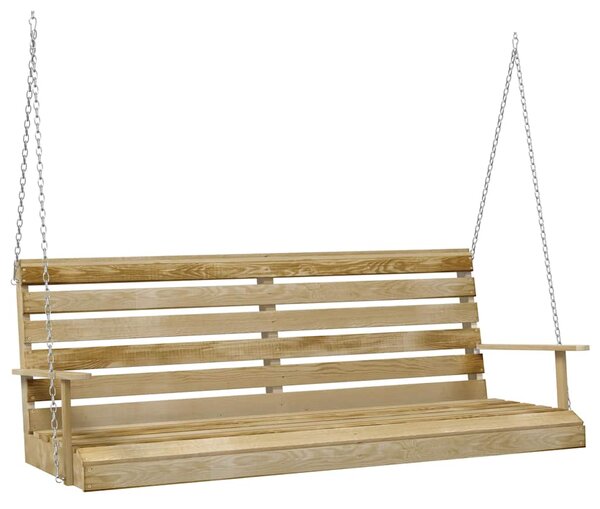 Houpací lavice impregnovaná borovice 155 x 65 x 60 cm 316065