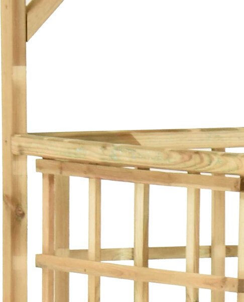 Zahradní pergola pro dvě popelnice impregnované borové dřevo 316063