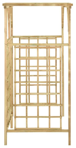 Zahradní pergola pro tři popelnice impregnované borové dřevo 316064