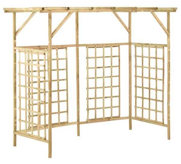 Zahradní pergola pro tři popelnice impregnované borové dřevo 316064