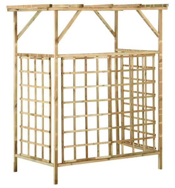 Zahradní pergola pro dvě popelnice impregnované borové dřevo 316063