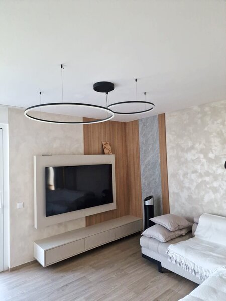 Redo Závěsné LED svítidlo ORBIT ø100/ø60 cm, 3000K, 2 kruhy Barva: Černá, Stmívání, řízení: TRIAC