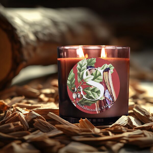 Pernici Elementi - Sandalwood & Oak Doba hoření: 60 - 65 hodin