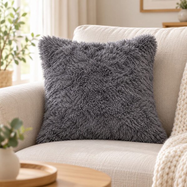 Povlak na polštář 40x40 cm SPRINGOS Downy HA7072 tmavě šedý