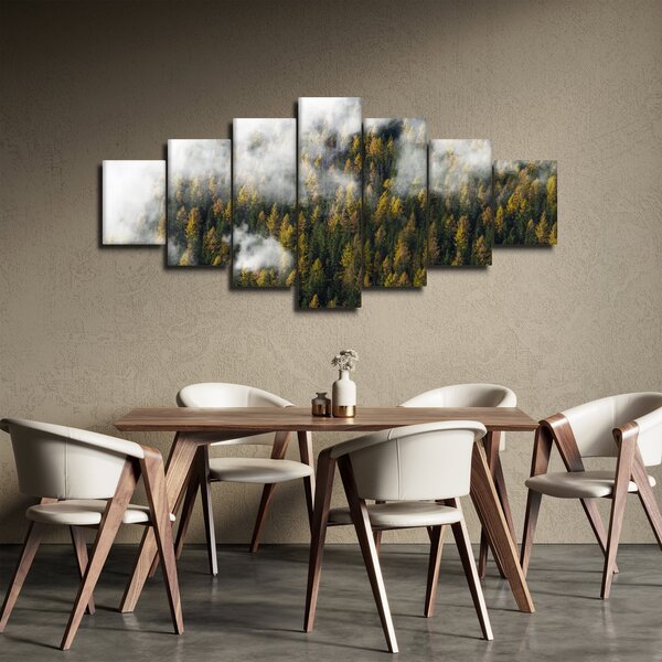 Obraz lesa v mracích (210x100 cm)