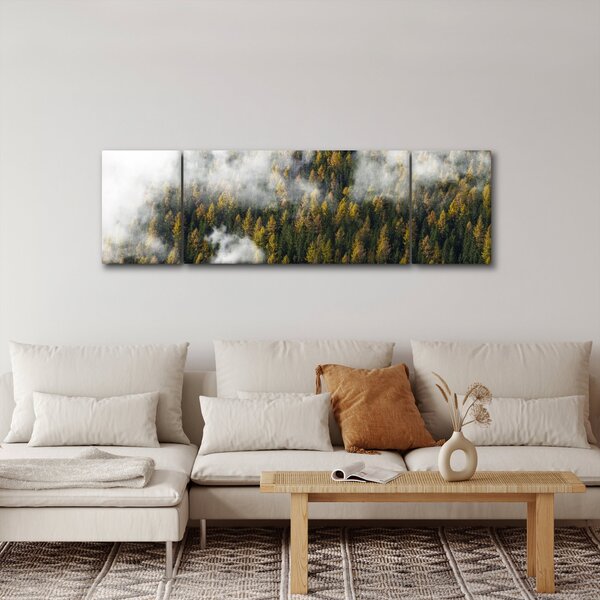 Obraz lesa v mracích (170x50 cm)