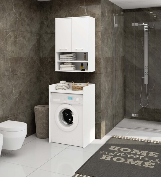 Ak furniture Závěsná koupelnová skříňka Fin W64 2D 64 cm bílá
