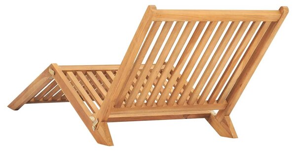 Zahradní lehátko masivní teak 316152