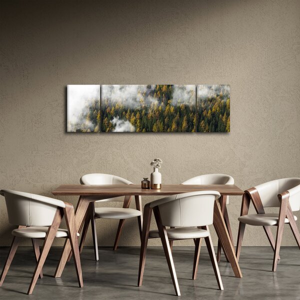 Obraz lesa v mracích (170x50 cm)