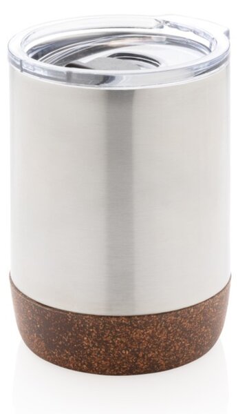 Termohrnek do kávovaru Cork, 180ml, XD Design, stříbrný