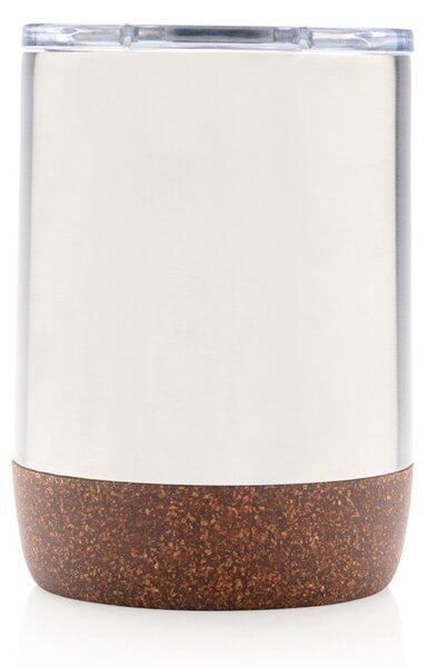 Termohrnek do kávovaru Cork, 180ml, XD Design, stříbrný