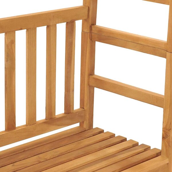 Zahradní lavice s pergolou 115 cm masivní teakové dřevo 316170