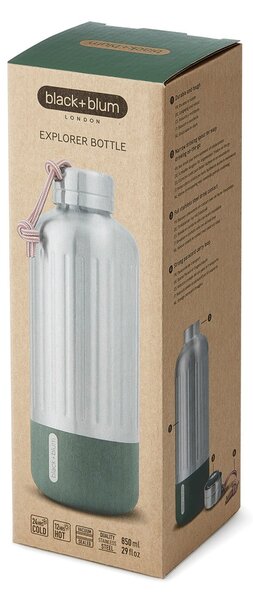 Velká nerezová termoláhev, 850ml, Black+Blum, zelená