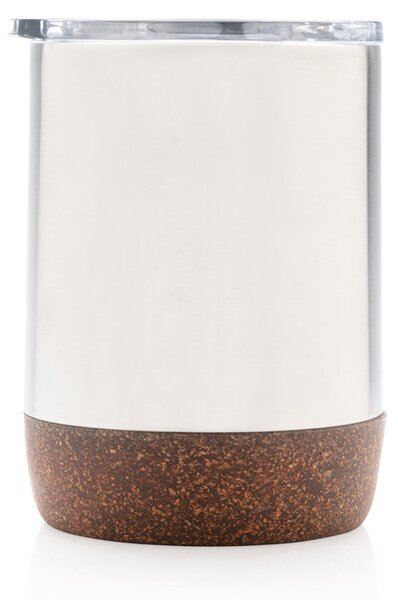 Termohrnek do kávovaru Cork, 180ml, XD Design, stříbrný