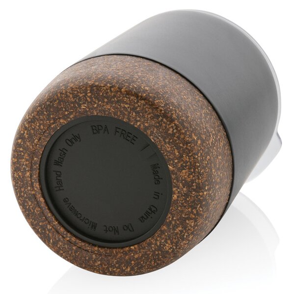 Termohrnek do kávovaru Cork, 180ml, XD Design, černý