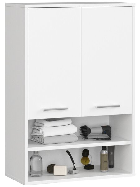 Ak furniture Závěsná koupelnová skříňka Fin W64 2D 64 cm bílá