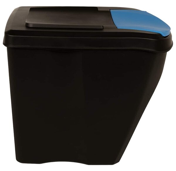 Stohovatelné odpadkové koše 4 ks antracitové 100 l 316185