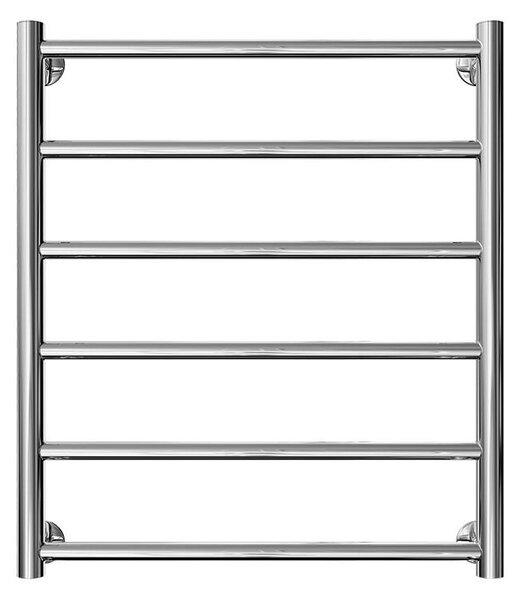 Koupelnový žebříkový radiátor INOX FLAT 122W/230V 57x43 cm nerez/lesklý chrom