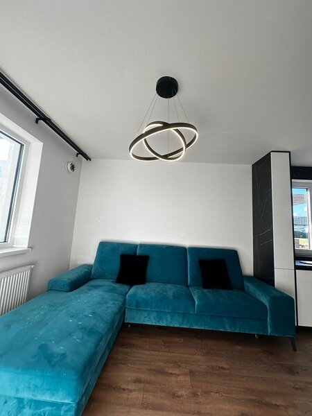 Redo Závěsné LED svítidlo Febe - 2 kruhy, ø80cm/ø60cm Barva: Černá, Teplota světla: 3000K - teplá bílá