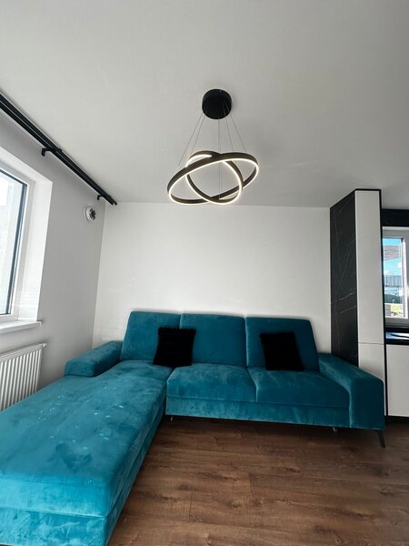 Redo Závěsné LED svítidlo Febe - 2 kruhy, ø60cm/ø40cm Barva: Černá, Teplota světla: 3000K - teplá bílá