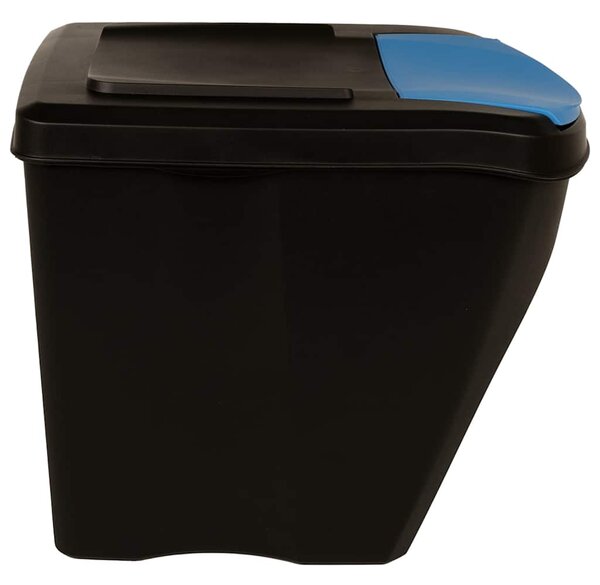 Stohovatelné odpadkové koše 3 ks antracitové 75 l 316184