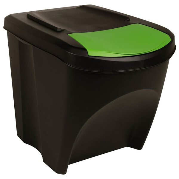 Stohovatelné odpadkové koše 4 ks antracitové 100 l 316185