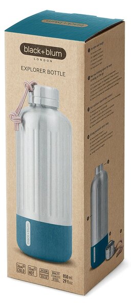 Velká nerezová termoláhev, 850ml, Black+Blum, tyrkysová