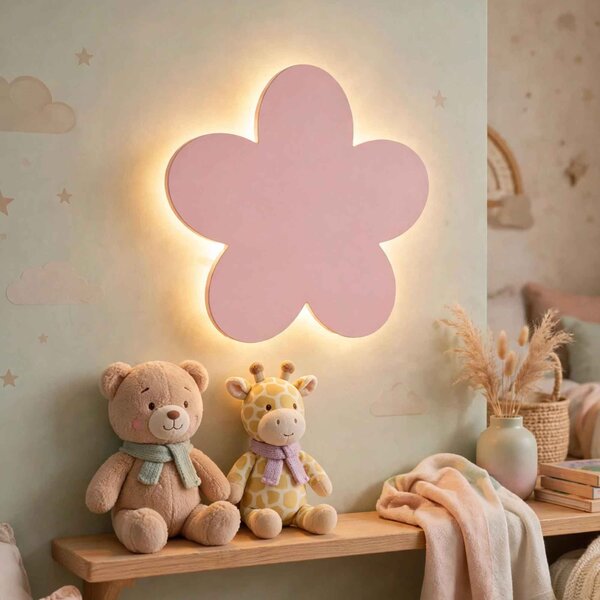 Dětské nástěnné světlo, LED noční světlo | KVÍTEK: Bílá 4802-115410 LED0594