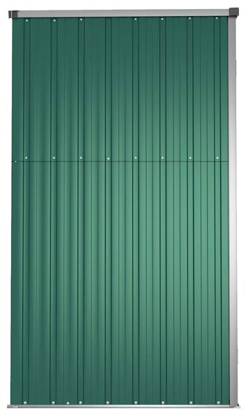 Zahradní kůlna na nářadí zelená 161x89x161 cm pozinkovaná ocel 316209