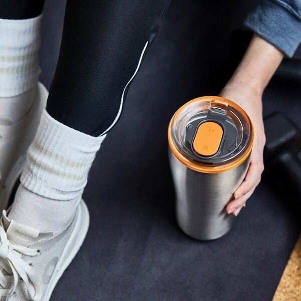 Velký nerezový termohrnek, 600ml, Black+Blum, oranžový