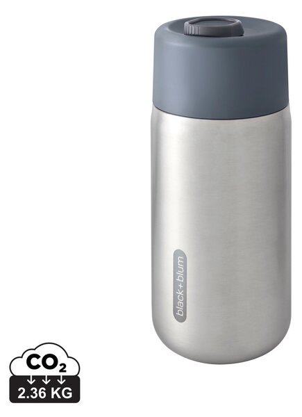 Nerezový uzamykatelný termohrnek, 340ml, Black+Blum, šedý