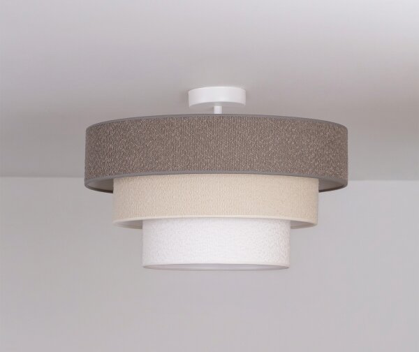 Brilagi - Přisazený lustr LUNETA 1xE27/60W/230V pr. 40 cm šedá/krémová/bílá